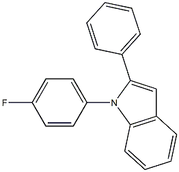 1-(4-fluorophenyl)-2-phenylindole Struktur