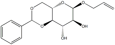 Allyl 4,6-O-benzylidene-a-L-glucopyranoside Struktur