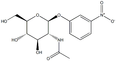 3-Nitrophenyl 2-acetamido-2-deoxy-b-D-glucopyranoside Struktur