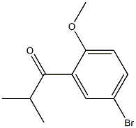 1-(5-bromo-2-methoxyphenyl)-2-methylpropan-1-one Struktur