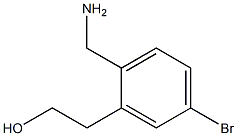 2-(2-(aminomethyl)-5-bromophenyl)ethanol Struktur