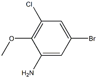 5-Bromo-3-chloro-2-methoxyaniline Struktur