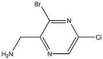 (3-Bromo-5-chloro-pyrazin-2-yl)-methyl-amine Struktur