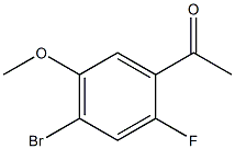 1-(4-Bromo-2-fluoro-5-methoxy-phenyl)-ethanone Struktur