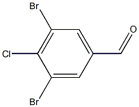 3,5-Dibromo-4-chloro-benzaldehyde Struktur