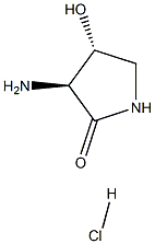 (3S,4R)-3-amino-4-hydroxypyrrolidin-2-one hydrochloride Struktur