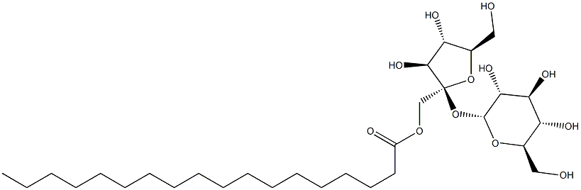 Sucrose, monooctadecanoate Structure