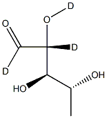 5-Deoxy-D-ribose-d3 Struktur