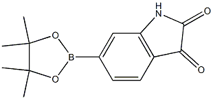 6-(4,4,5,5-Tetramethyl-[1,3,2]dioxaborolan-2-yl)-1H-indole-2,3-dione Struktur