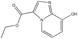 8-Hydroxy-imidazo[1,2-a]pyridine-3-carboxylic acid ethyl ester Struktur