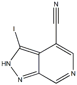 3-Iodo-2H-pyrazolo[3,4-c]pyridine-4-carbonitrile Struktur