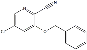 3-Benzyloxy-5-chloro-pyridine-2-carbonitrile Struktur