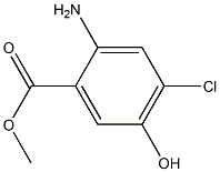 2-Amino-4-chloro-5-hydroxy-benzoic acid methyl ester Struktur