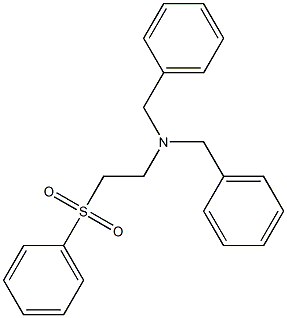 (2-BENZENESULFONYL-ETHYL)-DIBENZYL-AMINE Struktur