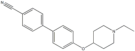 4'-[(1-ETHYLPIPERIDIN-4-YL)OXY]BIPHENYL-4-CARBONITRILE Struktur