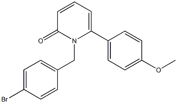 1-(4-BROMOBENZYL)-6-(4-METHOXYPHENYL)PYRIDIN-2(1H)-ONE Struktur