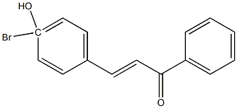 4Hydroxy-4-BromoChalcone Struktur