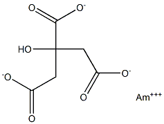 Americium(III) citrate Struktur