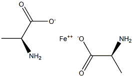 Iron(II) di(L-alpha-alanine) Struktur