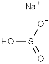 Sodium bisulfite Struktur