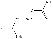 Strontium carbamate Struktur