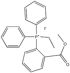 Methoxyformylethyltriphenylphosphonium iodide Struktur