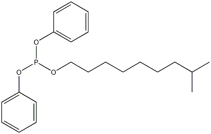 Diphenyl isodecyl phosphite Struktur