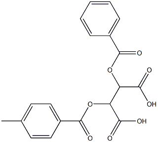 D-(+)-p-methyldibenzoyltartaric acid Struktur