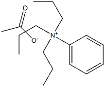 Phenyltripropylammonium acetate Struktur