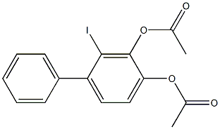 Diacetoxyiodophenylbenzene Struktur