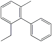 2-ethyl-6-methylbiphenyl Struktur