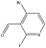 4-BROMO-2-FLUORO-3-FORMYLPYRIDINE Struktur