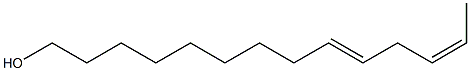 CIS,TRANS-9,12-TETRADECADIEN-1-OL Struktur