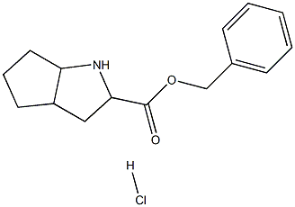 2-azabicyclo (3,3,0)Octane-3-carboxylic acid benzyl ester hydrochloride Struktur