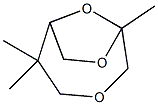 1,5,5-Trimethyl-3,8,9-trioxabicyclo[4.2.1]nonane Struktur