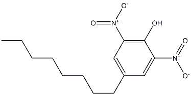 2,6-Dinitro-4-octylphenol. Struktur