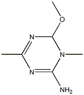 2-Amino(N-methyl)-4-methyl-6-methoxy-1,3,5-triazin Struktur