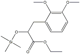 Ethyl 3-(2,3-dimethoxyphenyl)-2-[(trimethylsilyl)oxy]propanoate Struktur