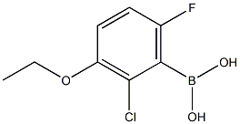 2-Chloro-3-ethoxy-6-fluorobenzeneboronic acid Struktur