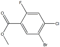 Methyl 5-bromo-4-chloro-2-fluorobenzoate Struktur