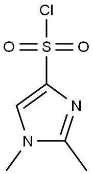 1,2-Dimethyl-1H-imidazole-4-sulphonyl chloride 95% Struktur