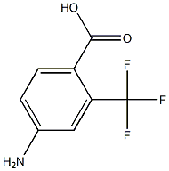 2-(TRIFLUOROMETHYL)-4-AMINOBENZOIC ACID Struktur