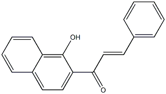 2-cinnamoyl-1-naphthol Struktur