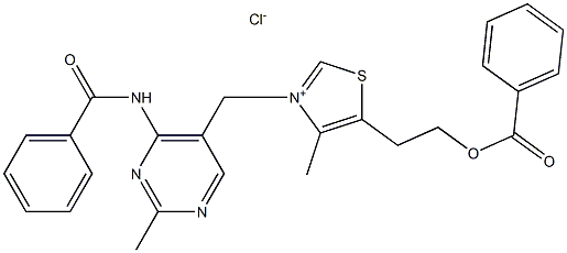 dibenzoylthiamine chloride Struktur