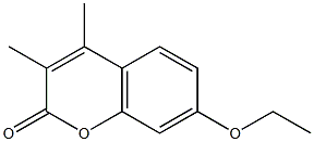 7-ethoxy-3,4-dimethylcoumarin Struktur