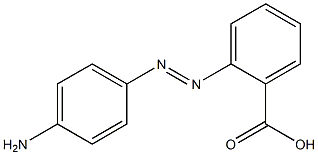 (4-amino)phenylazobenzoic acid Struktur