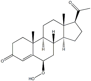 6 beta-hydroperoxyprogesterone Struktur