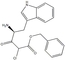 benzyloxycarbonyltryptophanylchloromethane Struktur