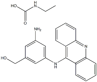 3-(9-acridinylamino)-5-hydroxymethylaniline ethylcarbamate Struktur