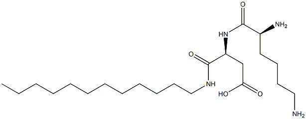 lysyl-aspartic acid N-laurylamide Struktur